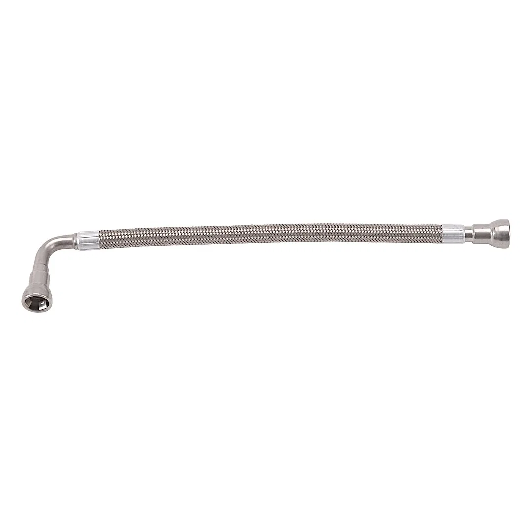 651121 – RUSSELL/EDEL Fuel Line, OE Replacement 3/8 Inch Inside Diameter Braided Stainless Steel With Anodized Clear ...